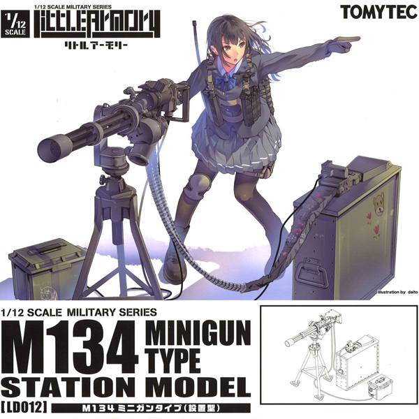 [��Ʋ�Ƹ�][LD012] 1/12 M134 �̴ϰ�Ÿ��(��ġ��) [4���԰��Ϸ�] [4543736286073]