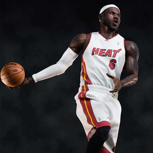 [���ͺ���] 1/6 ���� �������ǽ� NBA �ݷ��� LeBron James Miami Heat Home Jerseys ver. [1372837917]