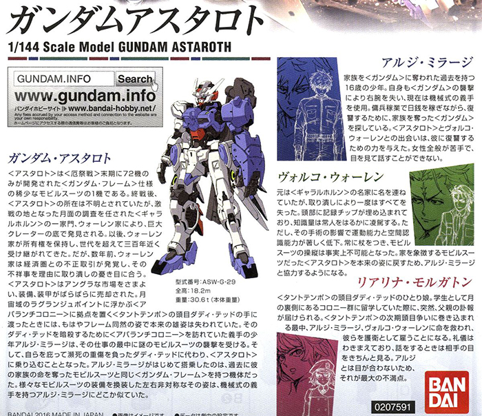 [HG-IBO 19] 1/144 �Ǵ� �ƽ�Ÿ��Ʈ [4���԰�����] [4573102591555]