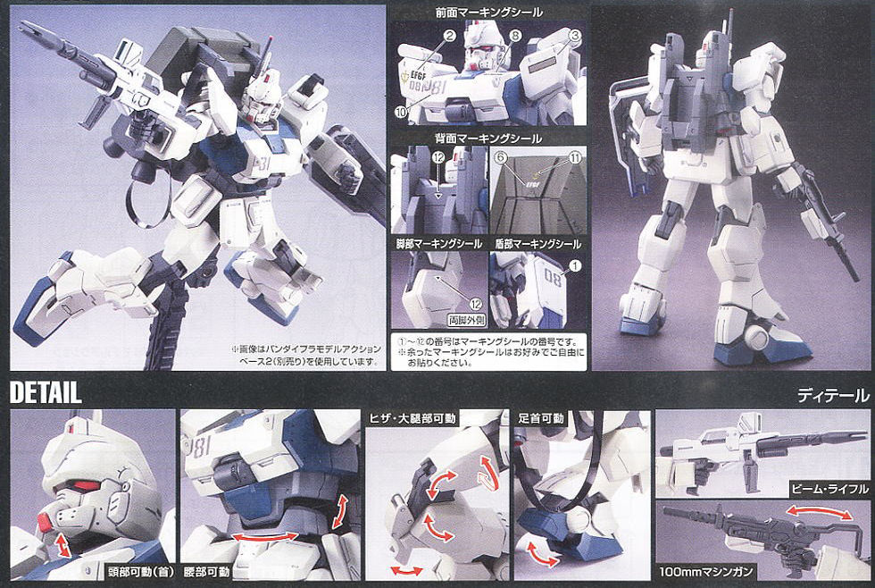 [HGUC 155] 1/144 �Ǵ� Ez-8 [1���԰��Ϸ�] [4573102557537]