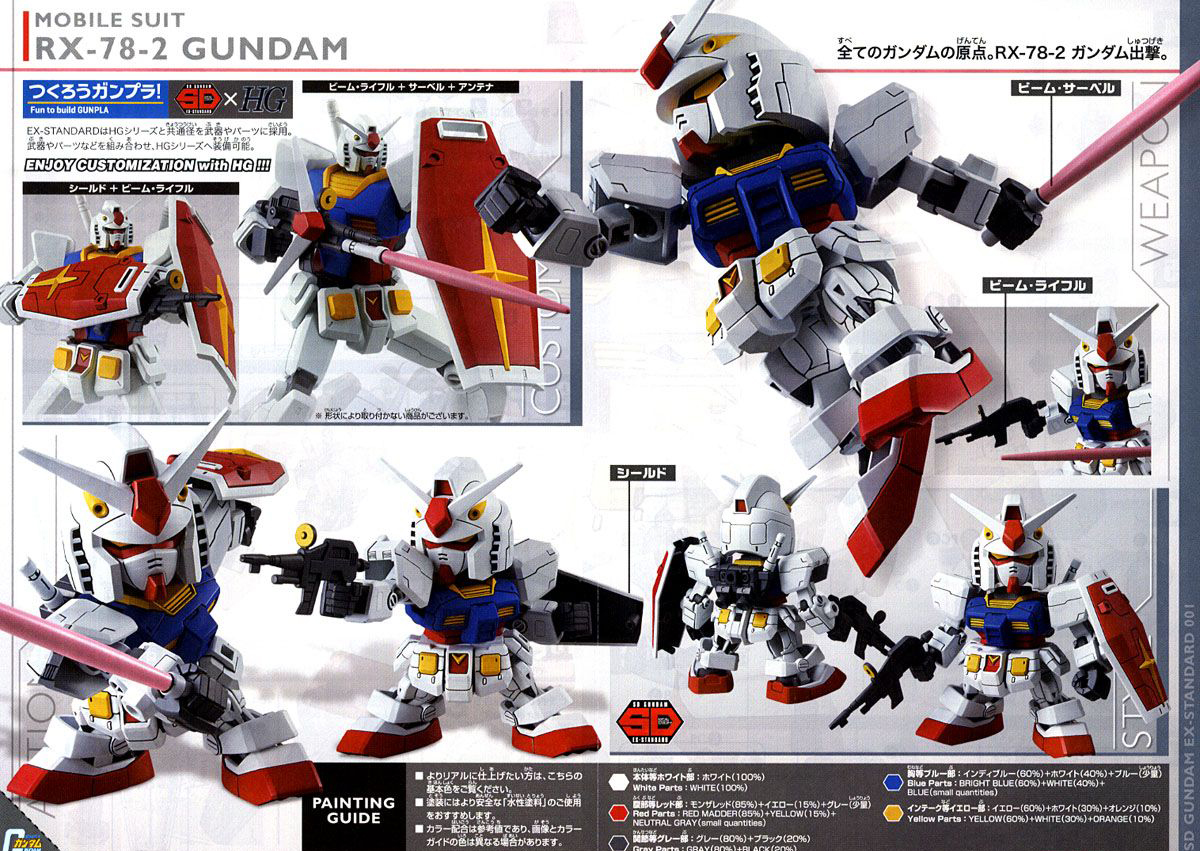 [SD EX-STANDARD 001] RX-78-2 �۽�Ʈ �Ǵ� [3���԰�����] [4573102575975]