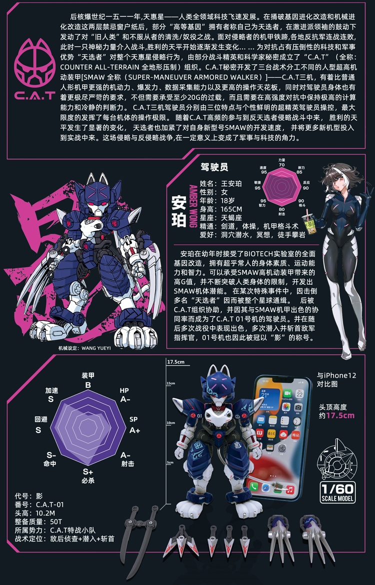 1/60 �ʰ��⵿ �尩 ������ ���� CAT-01 ī�� [11���԰��Ϸ�] [4545782084009]