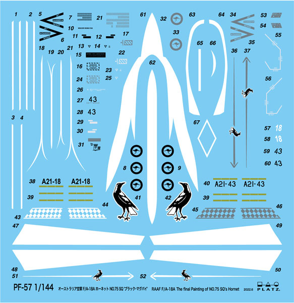1/144 ����Ʈ���ϸ��� ���� ������ F/A-18A ȣ�� ���� ������ ����Ʈ���ϸ��� ���� 100�ֳ� ��� ����� 2�� ��Ʈ [3���԰��Ϸ�] [4545782082333]